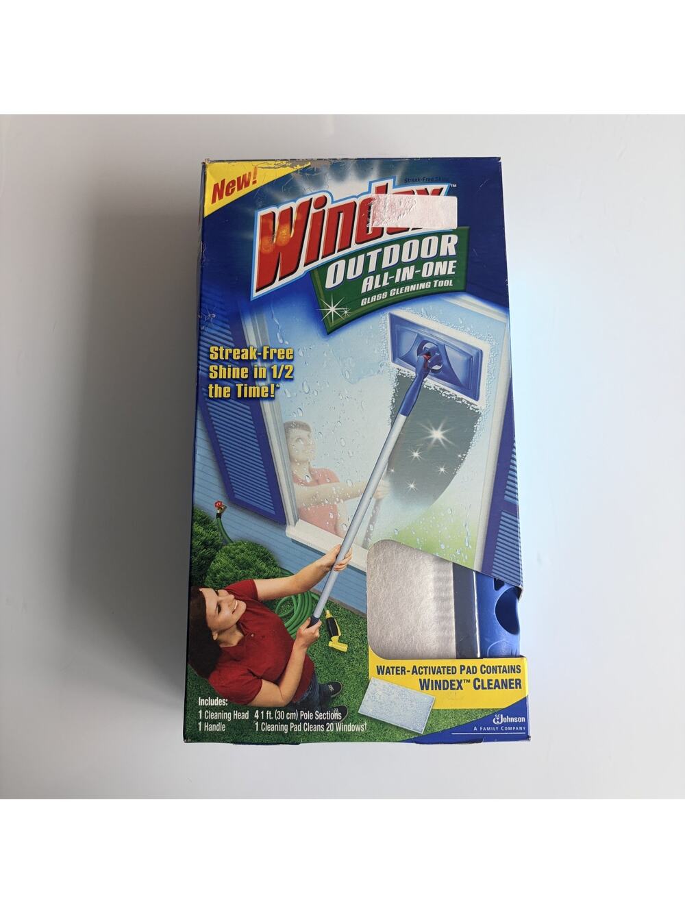 Windex Outdoor All In One Glass Cleaning Tool New NIB Sealed Rare Window